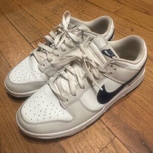 Nike White and Navy Athletic Shoes